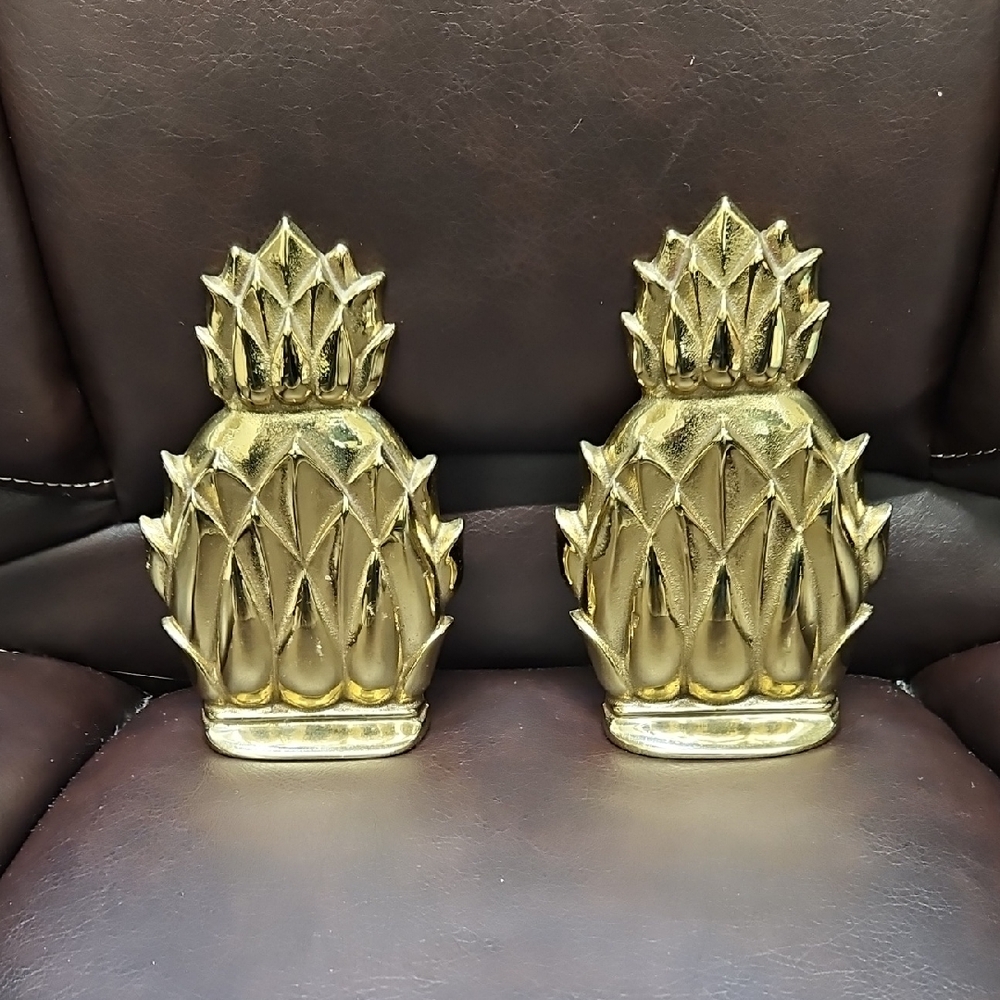 Newport Brass Pineapple Bookends